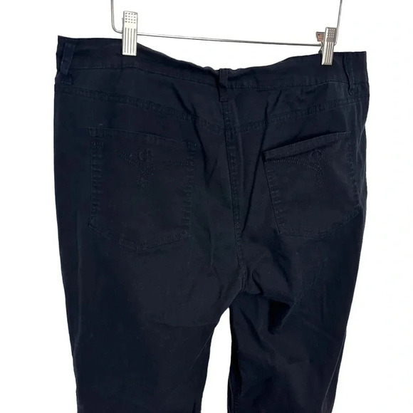 Cathy Daniels 16 black cropped cotton spandex blend pants - Picture 6 of 9